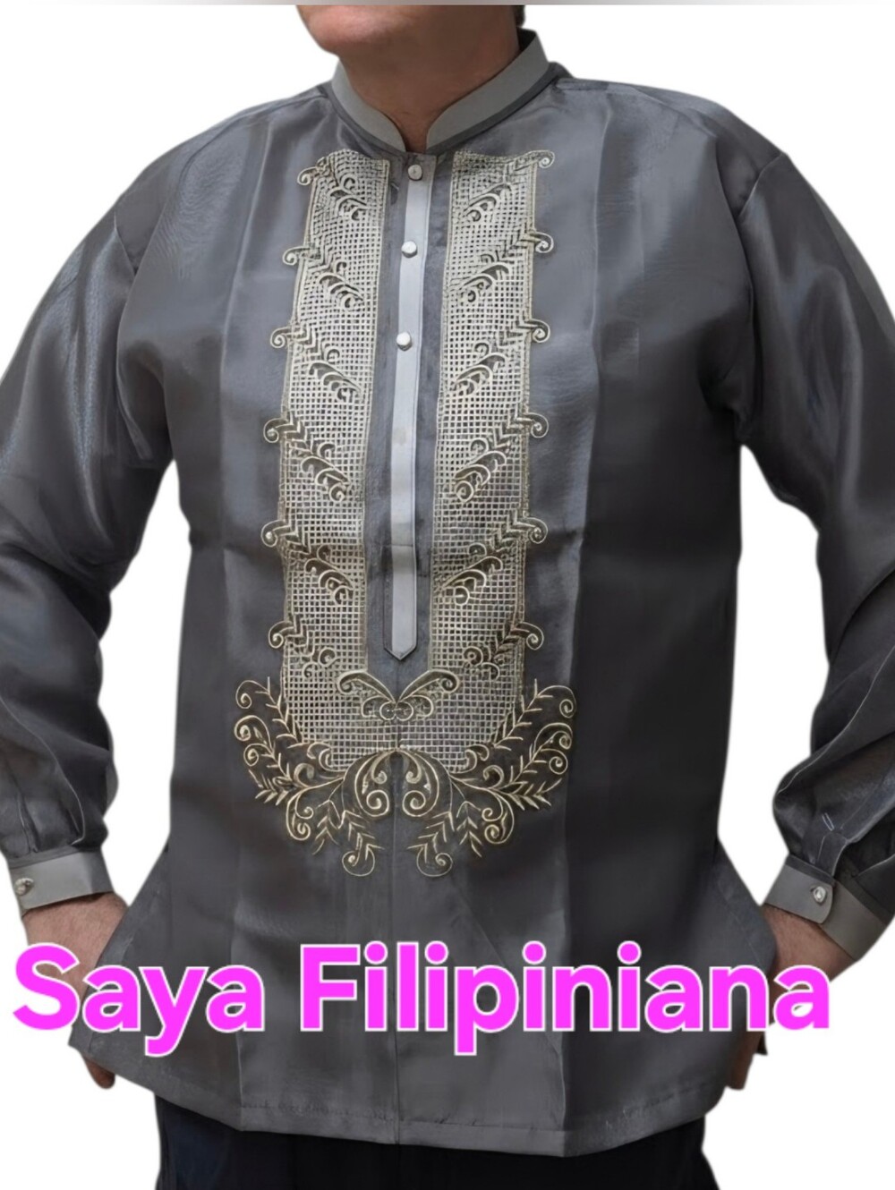 Men's Barong Tagalog  Embroidered